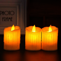 Dancing Flame LED Tea Light Swinging Candle Battery Operated For Home Decoration (Height 12 CM)