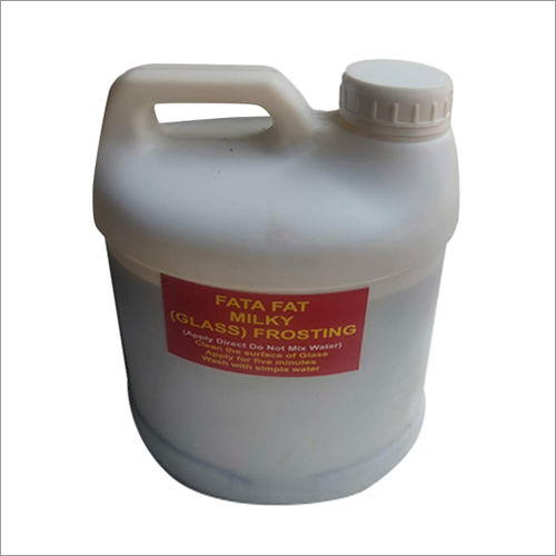 Fata Fat Milky Glass Frosting Chemical Application: Industrial