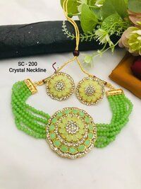 Crystal Beads Choker Set