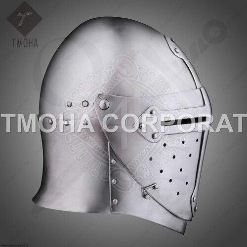 Medieval Armor Helmet Helmet Knight Helmet Crusader Helmet Ancient Helmet Visor Bassinet Sugar Loaf AH0329