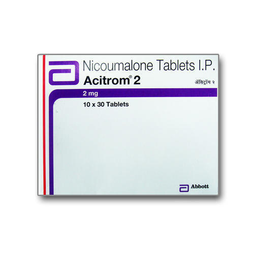 Acitrom (Acenocoumarol or Nicoumalone) 2mg Tablets
