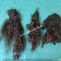 VIRGIN UNWASHED TEMPLE RAW HUMAN HAIR