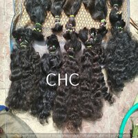 VIRGIN UNWASHED TEMPLE RAW HUMAN HAIR