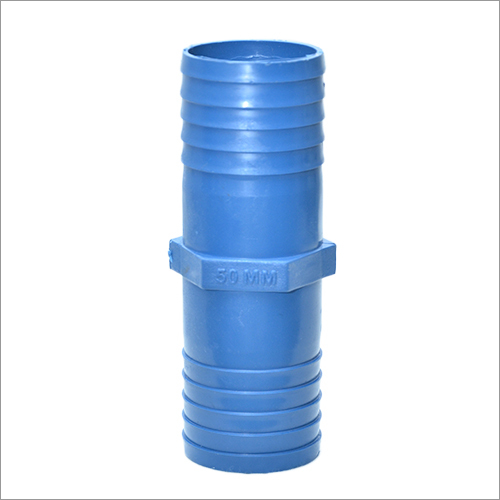 50 MM Hose Connector - Plastic, 9mm Thickness, Outer Diameter 15mm to 150mm, Blue | Round Shape, Polished Finish, AISI Standard, Warranty Included