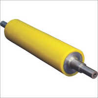 Urethane Coating Roller - Steel, Aluminum, Plastic, And Rubber | 4000 Mm Length, Yellow Color, Shore A 10-98 Hardness