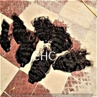 BLACK WAVY HAIR BODY WAVE VIRGIN HAIR EXTENSION