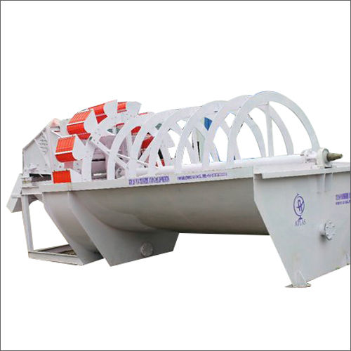 White M Sand Bucket Washer