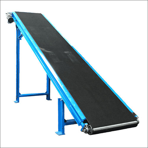 Blue Material Handling Belt Conveyor