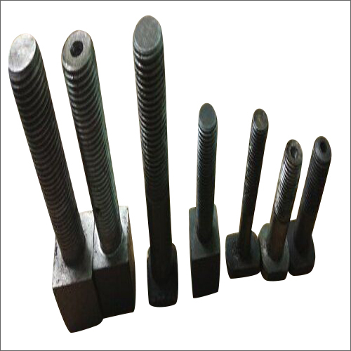 Square Bolt And Nuts - Steel, All Sizes, Black | Anti-Rust, Durable, Ideal for Industrial Fastening, Zinc Plated, Polished, Powder Coated