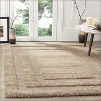 Floor Kashmiri Carpets - Microfiber, 7x10 Feet, Brown, Rectangular | Easy To Clean, Non-slip, Quick Drying, Hand Woven, Modern Design