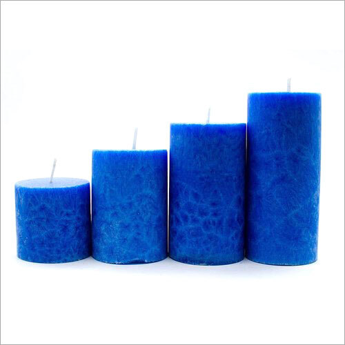 Marble Finish Wax Pillar Set - Handmade Multicolor Paraffin Wax Sizes 2x2 2x3 2x4 2x4.5 Inches | Perfect for Home Decoration and Party Lighting