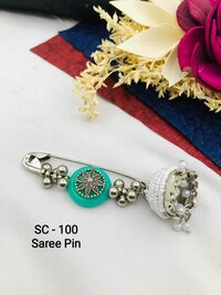 Silver Saree Pin