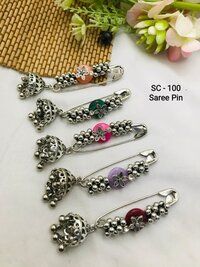 Silver Saree Pin