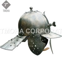 Iron Medieval Armor Helmet Helmet Knight Helmet Crusader Helmet Ancient Helmet Lobster Tail Helmet Europe 17th Century Ah0366