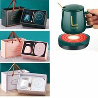Coffee Cup Warmer - Ceramic And Plastic, 8x8x3 Cm, 5w Power, 55-65â°c Temperature | Energy Efficient, Portable Design, Stylish Appearance, Easy To Use