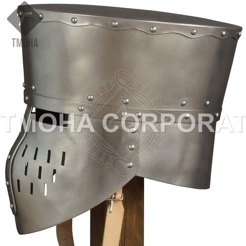 Iron Medieval Armor Helmet Helmet Knight Helmet Crusader Helmet Ancient Helmet Barbiere Ah0375