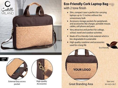 Echo friendly Cork Laptop Bag