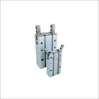 Pneumatic Parallel Grippers - Stainless Steel, General Cylinder Structure | Silver Finish, Industrial Power Efficiency