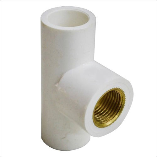 White Upvc Brass Tee At Best Price In Ahmedabad New Matri Plastic