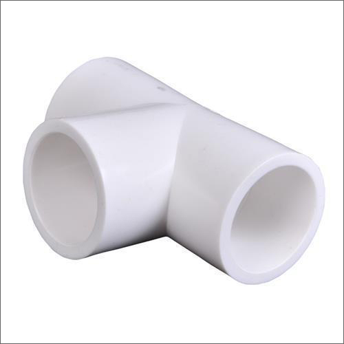 White UPVC Plain Tee