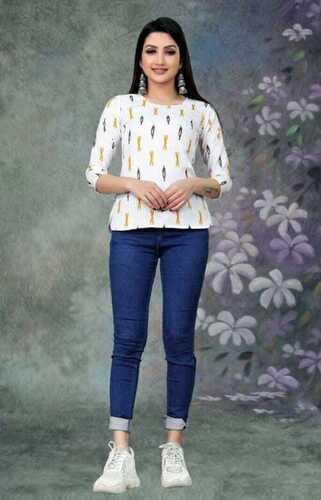 4 Cotton Printed Top