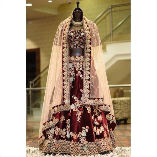 Maroon Colored Lehenga Choli LC 296