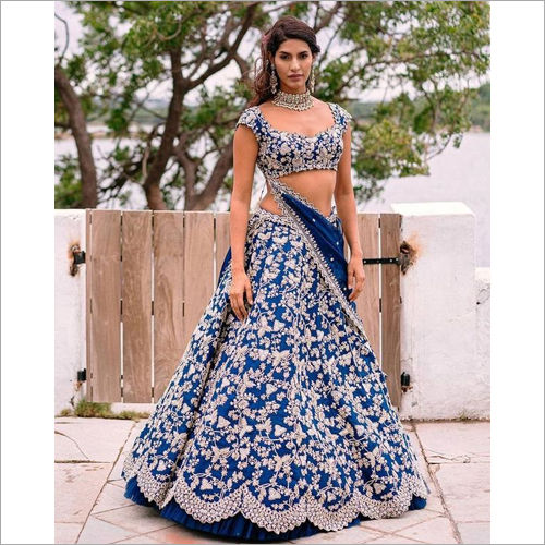 Indian Blue Colored Lehenga Choli Lc 297