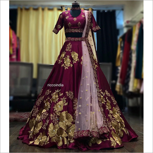 silk lehenga
