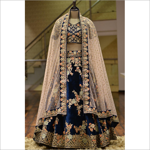 Navy Blue Lehenga Choli