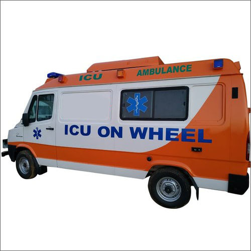 White Hospital Ambulance Van