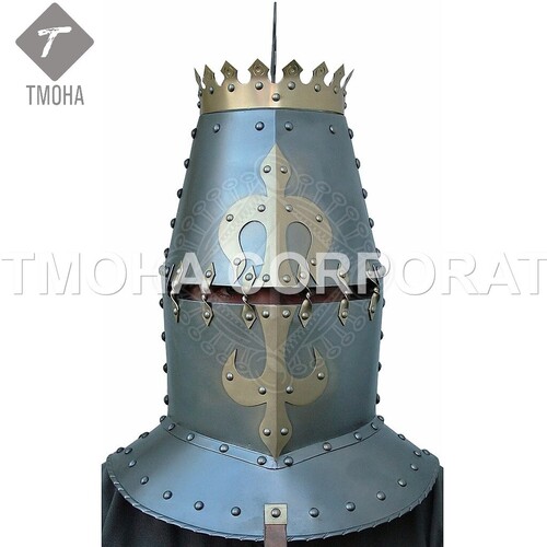 Medieval Armor Helmet Helmet Knight Helmet Crusader Helmet Ancient Helmet Early Crusader Great Helm AH0394