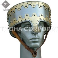 Medieval Armor Helmet Helmet Knight Helmet Crusader Helmet Ancient Helmet Great helm with brass cross AH0400