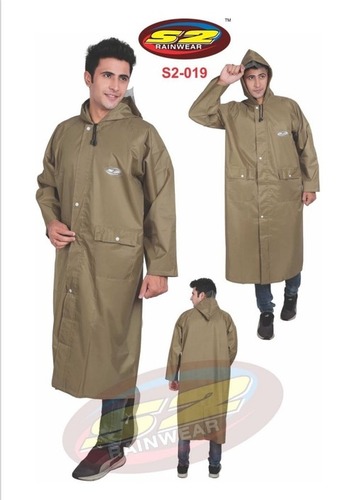 pu polyester Long coat