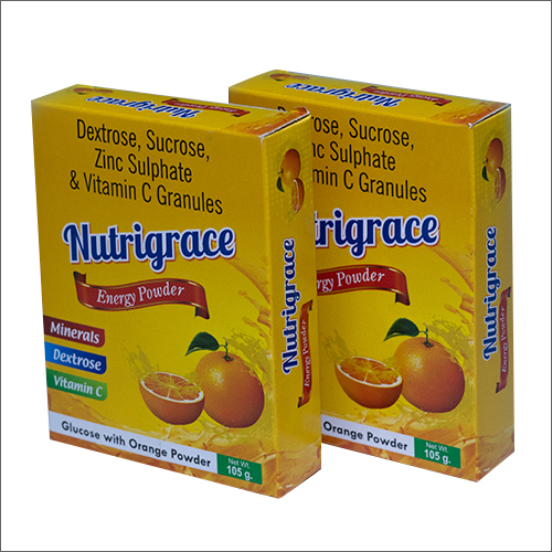105G Dextrose Sucrose Zinc Sulphate And Vitamic C Granules Energy Powder Dry Place