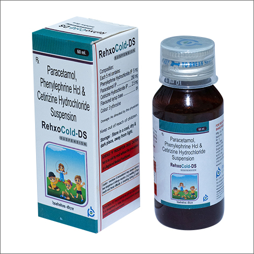 60Ml Paracetamol Phenylephrine Hcl And Cetirizine Hydrochloride Suspension General Medicines