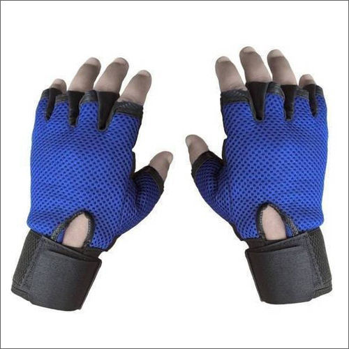 Blue Gym Gloves