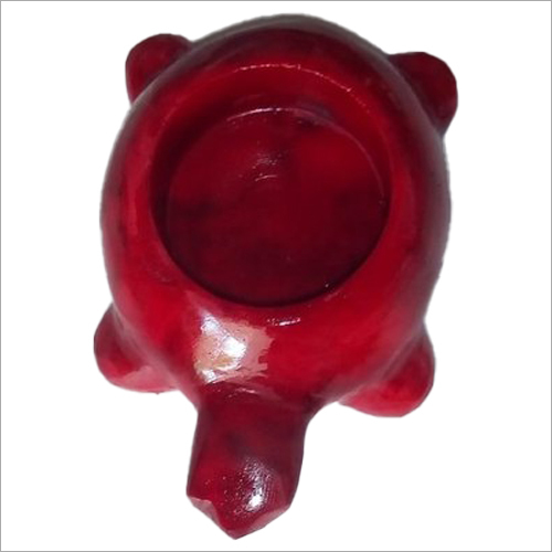 Polishing Soapstone Animal Candle Holder