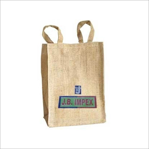 Brown Loop Handle Shopping Bags Rectangular