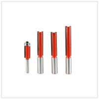 Wooden Router Bits - Tct, 4mm Size, 6.35mm/8mm/12mm Shank Diameter, 50mm-100mm Overall Length | Sharp Cutting, Less Sound, Smooth Rotation, High Finishing Performance