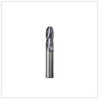 Cnc Tools Ball Nose Cutter - Carbon Steel | Grey Color, Smooth Cutting Force, Industrial Use, Cylindrical Shape