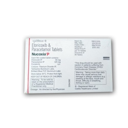 Etoricoxib And Paracetamol  Tablets