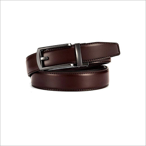 Steel Mens Brown Leather Belt