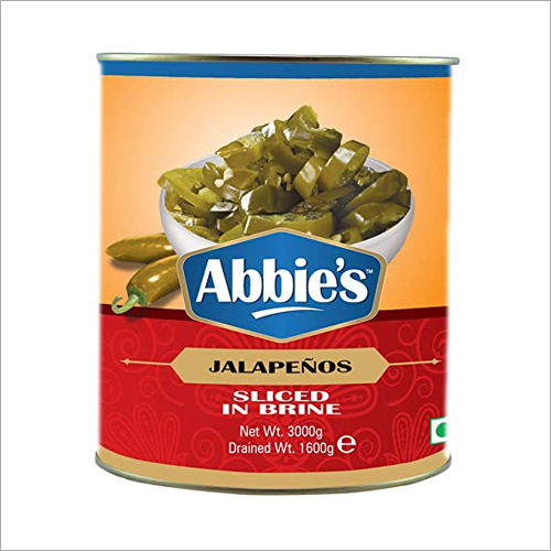 3000 gm Abbies Jalapenos Sliced In Brine