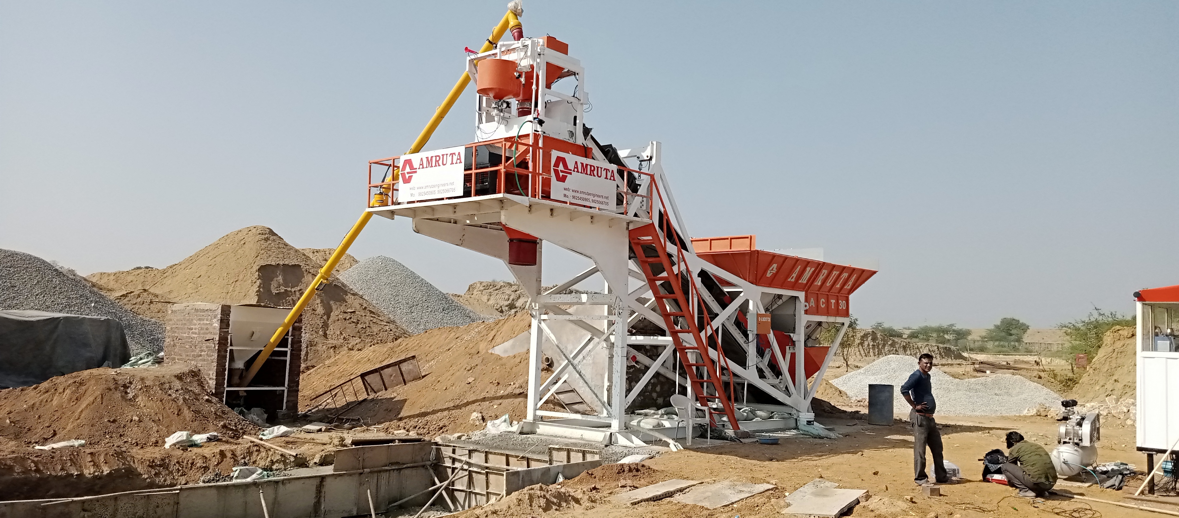 Twin Shaft Batching Plant