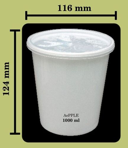 Eco-Friendly 1000 Ml Aepple Plastic Container