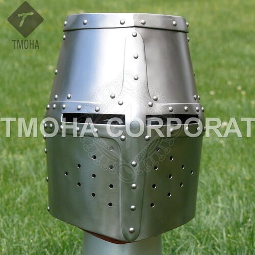 Medieval Armor Helmet Helmet Knight Helmet Crusader Helmet Ancient Helmet Crusader helmet with flap-up face guard AH0412