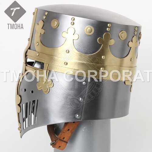 Medieval Armor Helmet Helmet Knight Helmet Crusader Helmet Ancient Helmet Secret Helmet Cervelliere AH0417