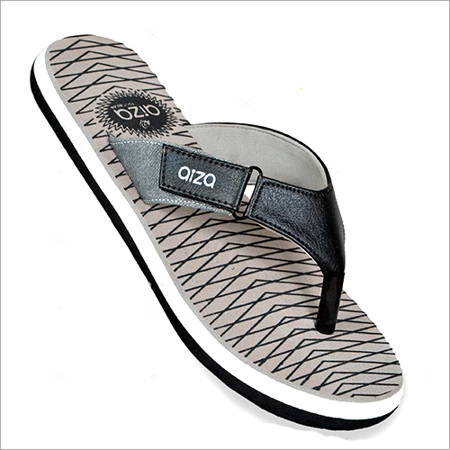 Grey Cotton  Strap Slipper