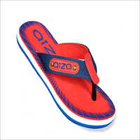 Red Cotton Strap Slipper