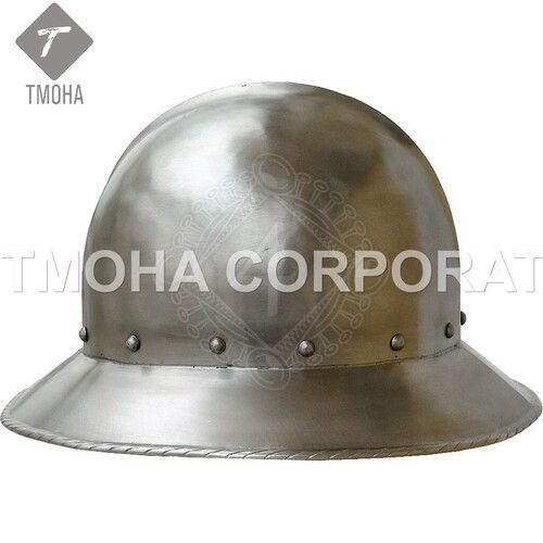 Iron Medieval Armor Helmet Helmet Knight Helmet Crusader Helmet Ancient Helmet Kettle Hat With Short Brim Ah0430